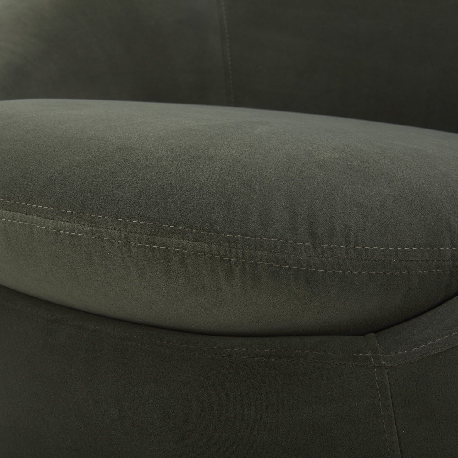Mira Swivel Chair, Olive Velvet