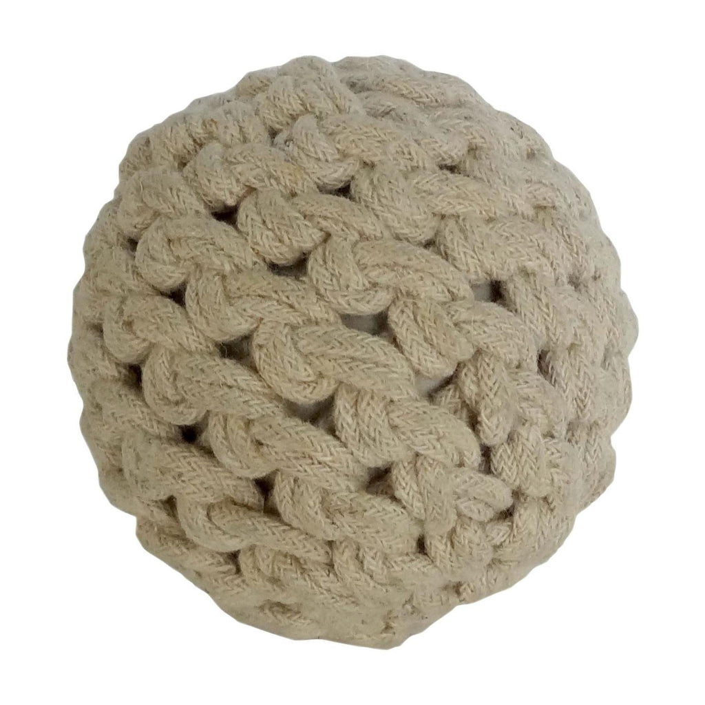 Brown 4" Handmade Decorative Ball Jute Rope Orbs & Vase Filler with Varying Designs (4 Count)