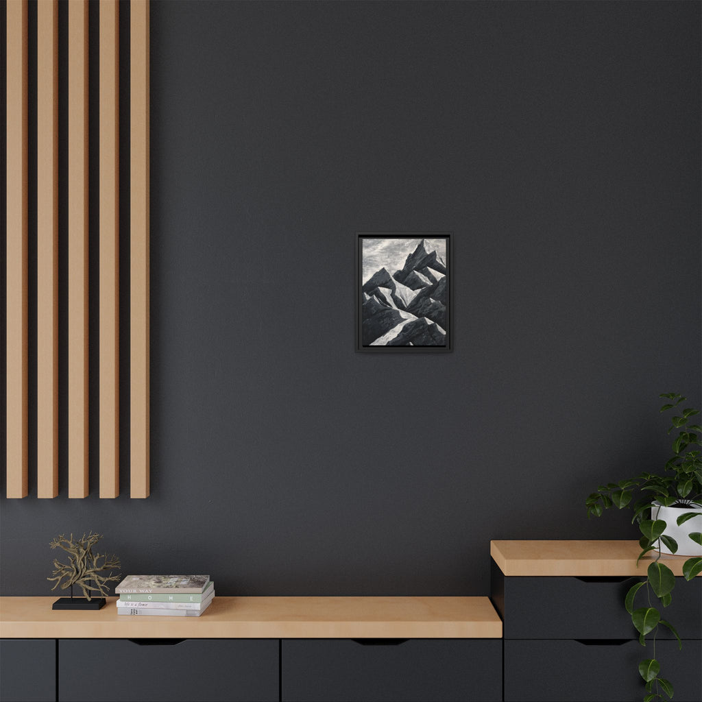 Silent Peaks Framed Canvas