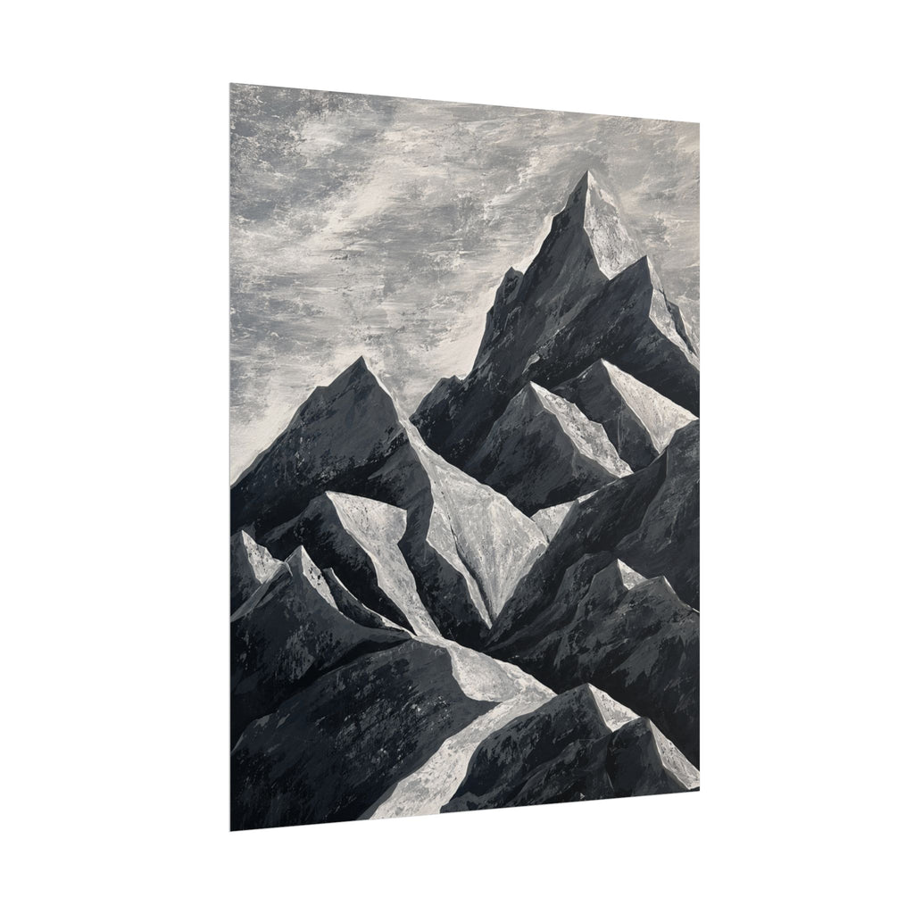 Silent Peaks Rolled Print