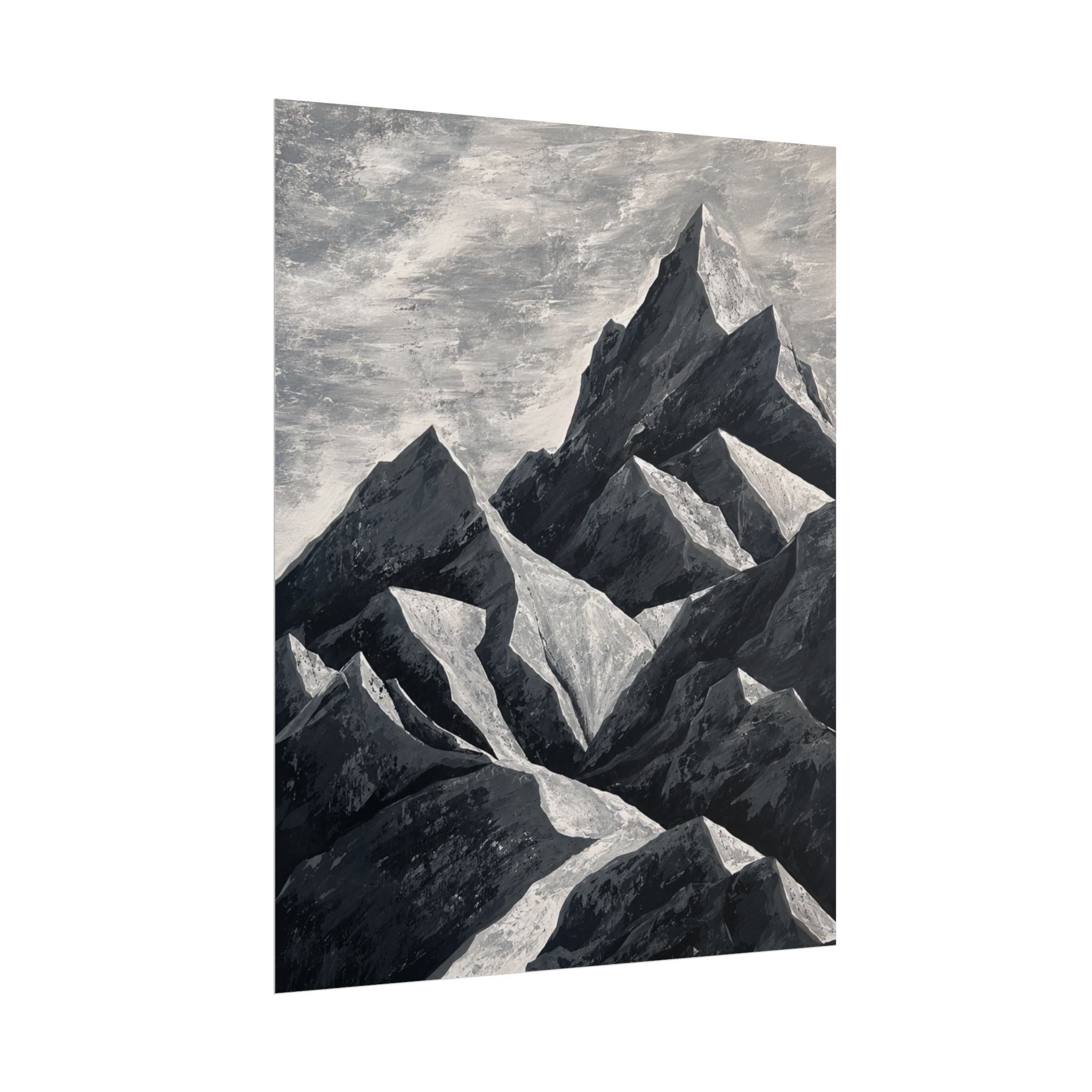Silent Peaks Rolled Print