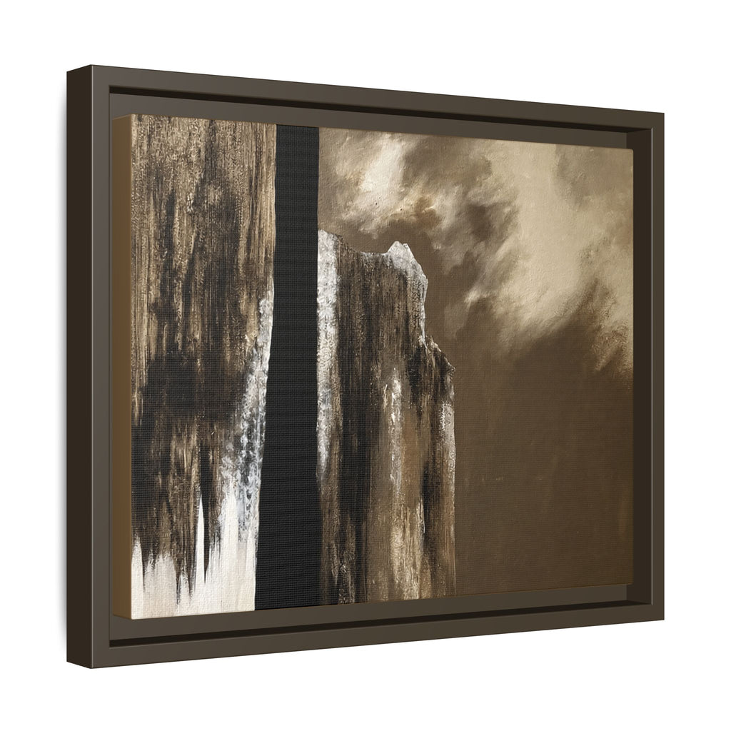 Misty Monolith Framed Canvas