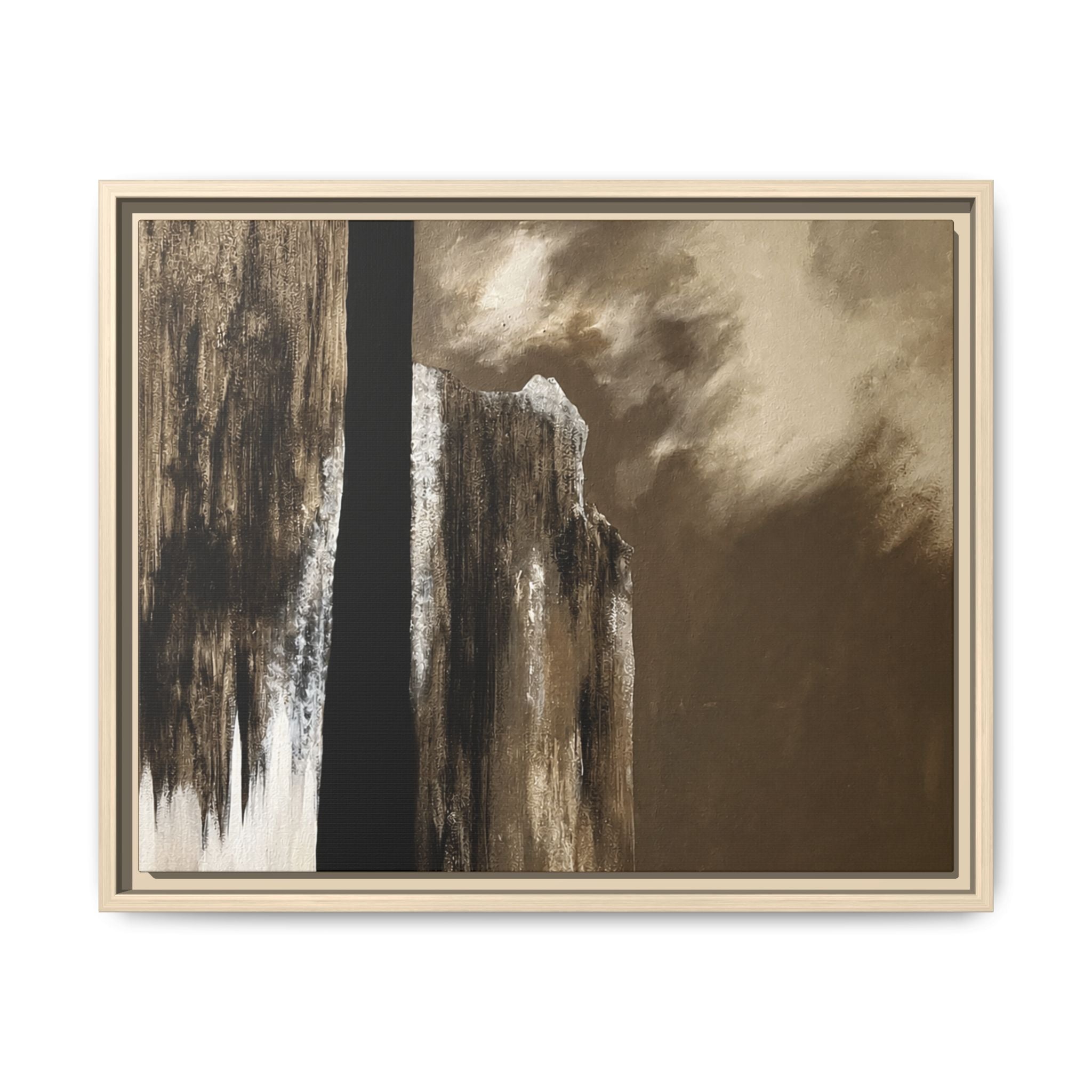 Misty Monolith Framed Canvas