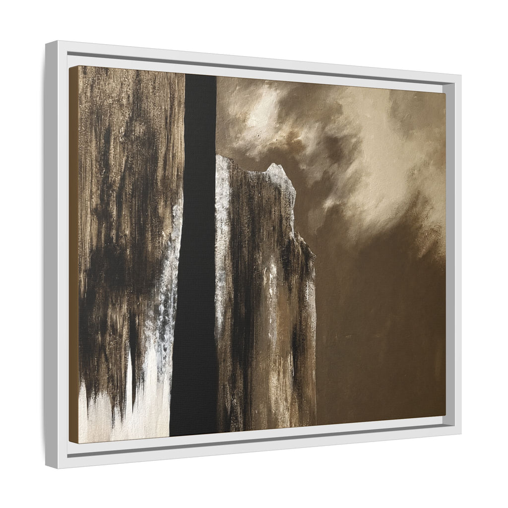 Misty Monolith Framed Canvas