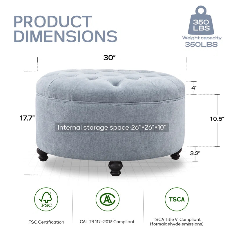 Daquasha Upholstered Ottoman