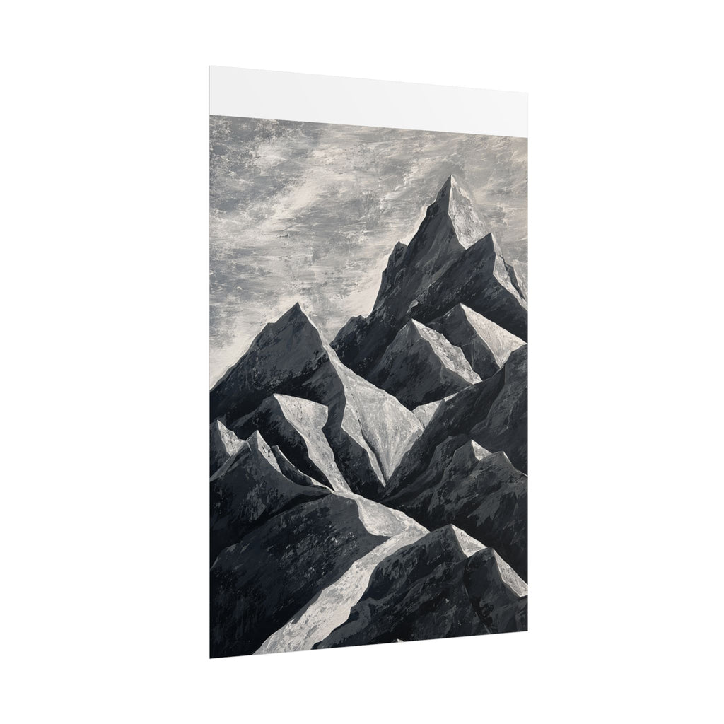 Silent Peaks Rolled Print