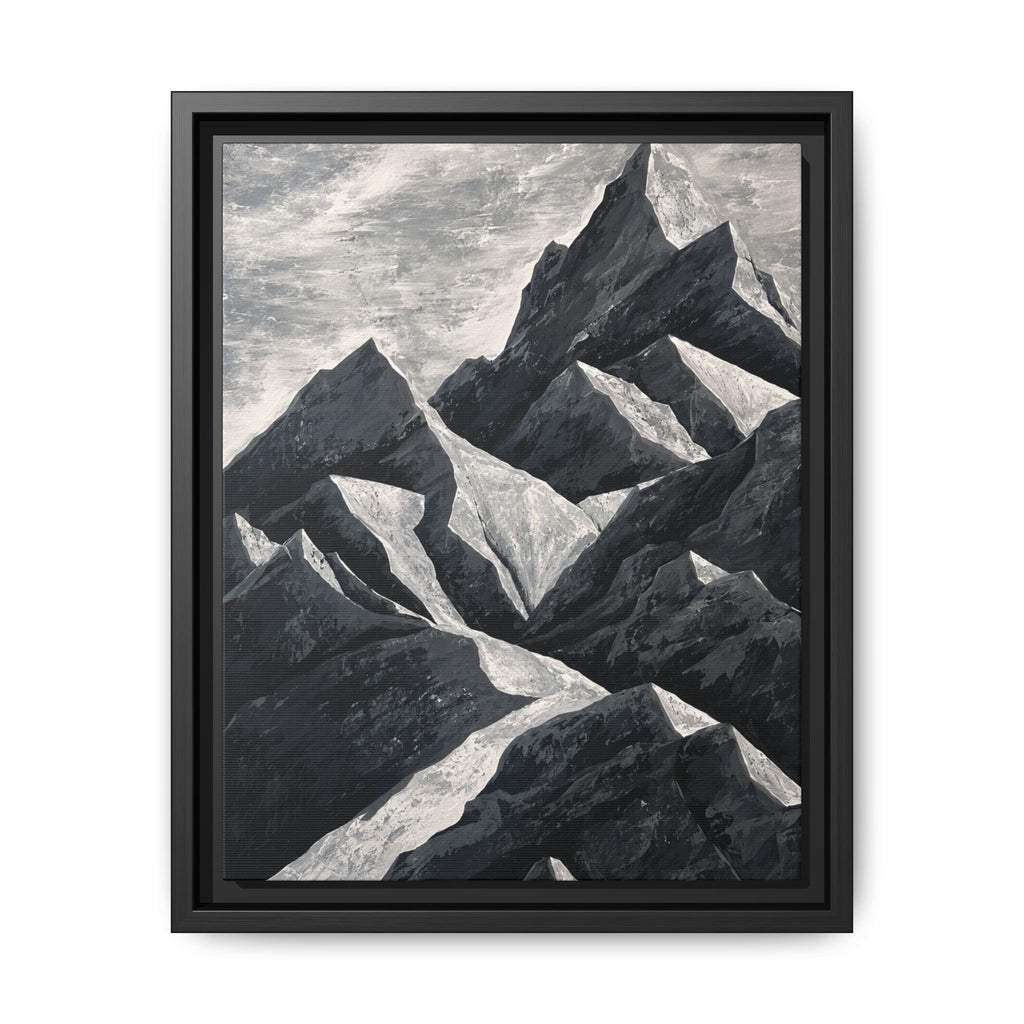 Silent Peaks Framed Canvas