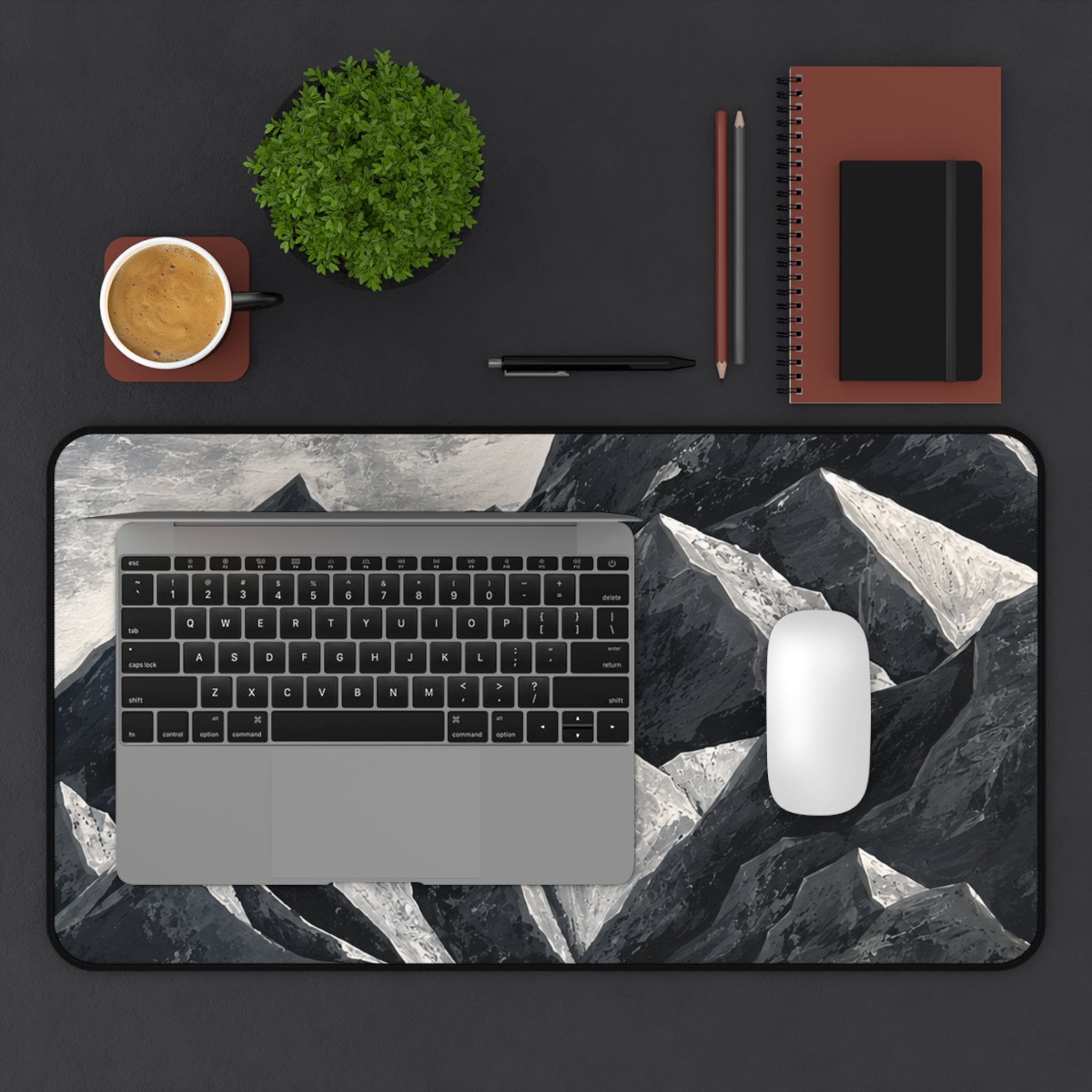Silent Peaks Desk Mat