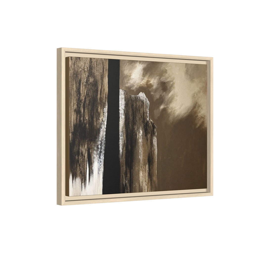 Misty Monolith Framed Canvas