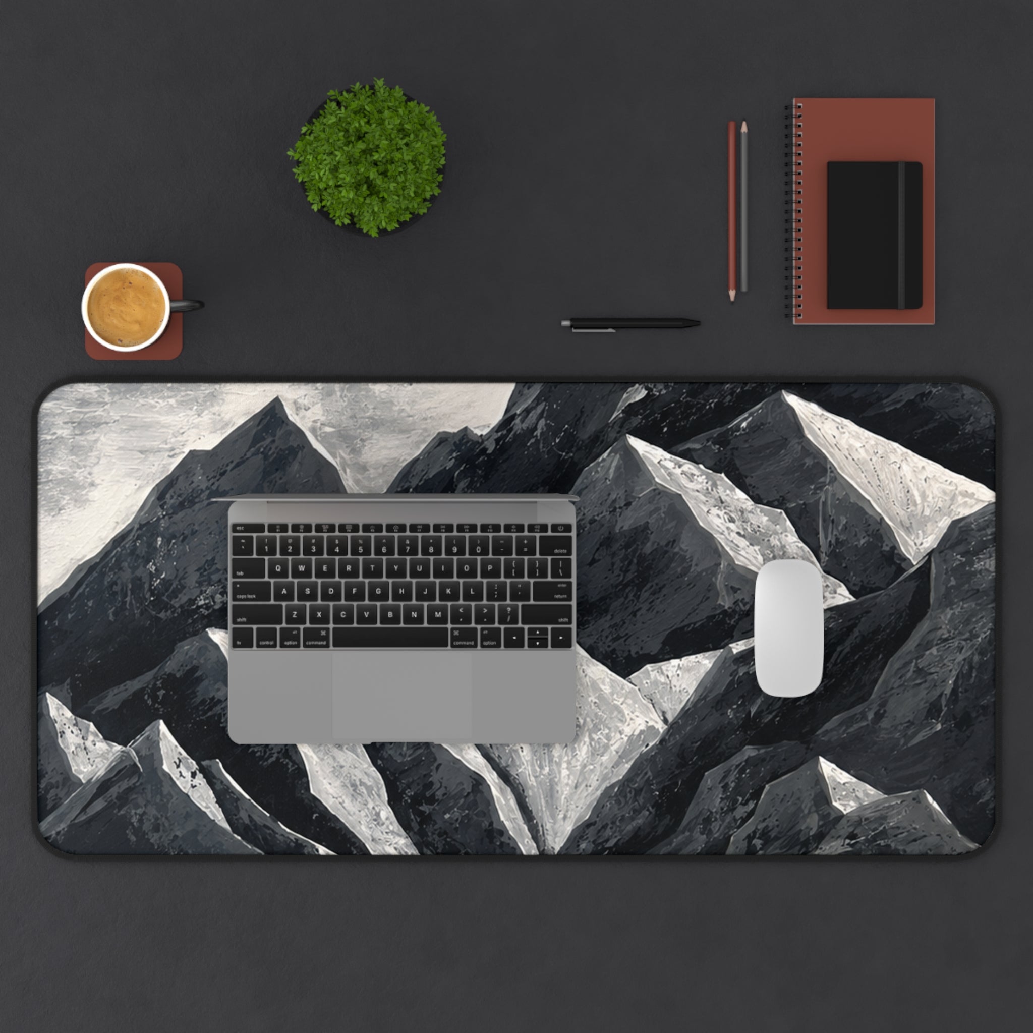 Silent Peaks Desk Mat