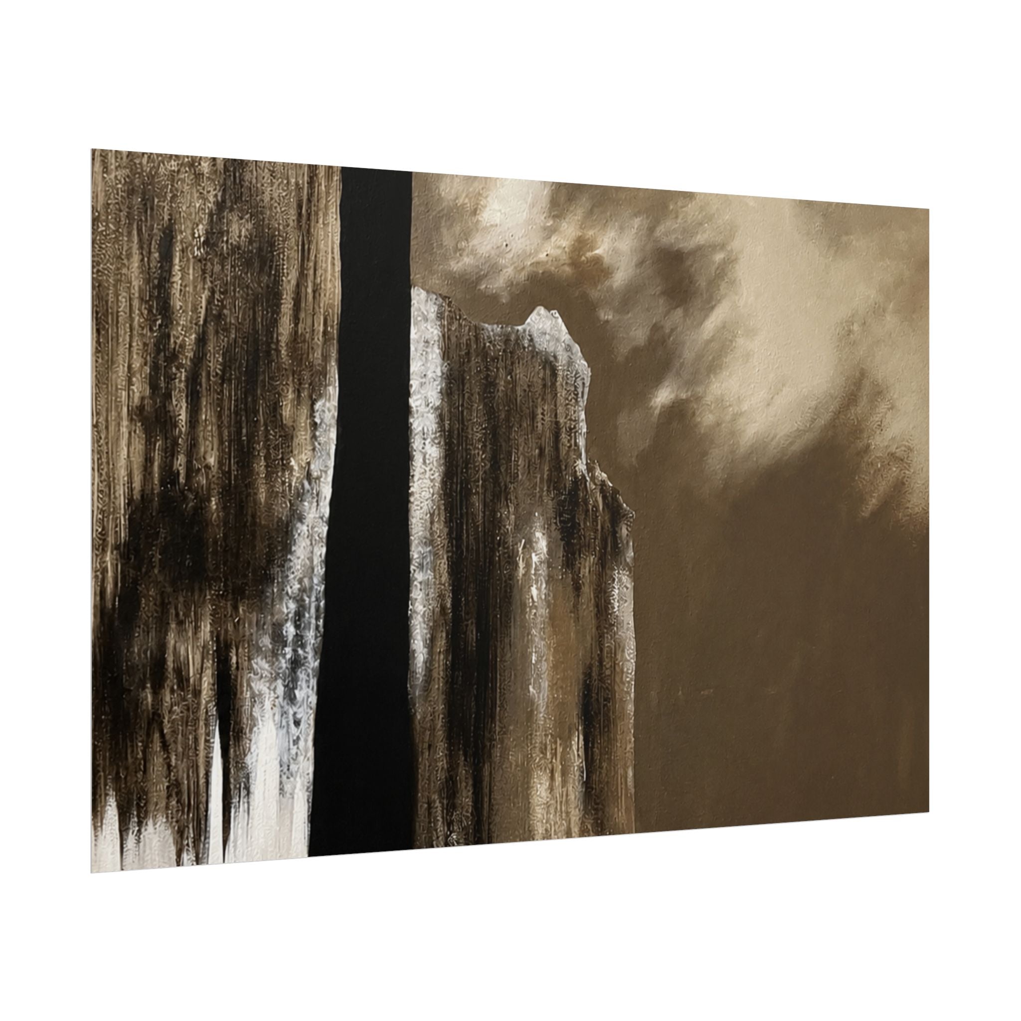 Misty Monolith Rolled Print