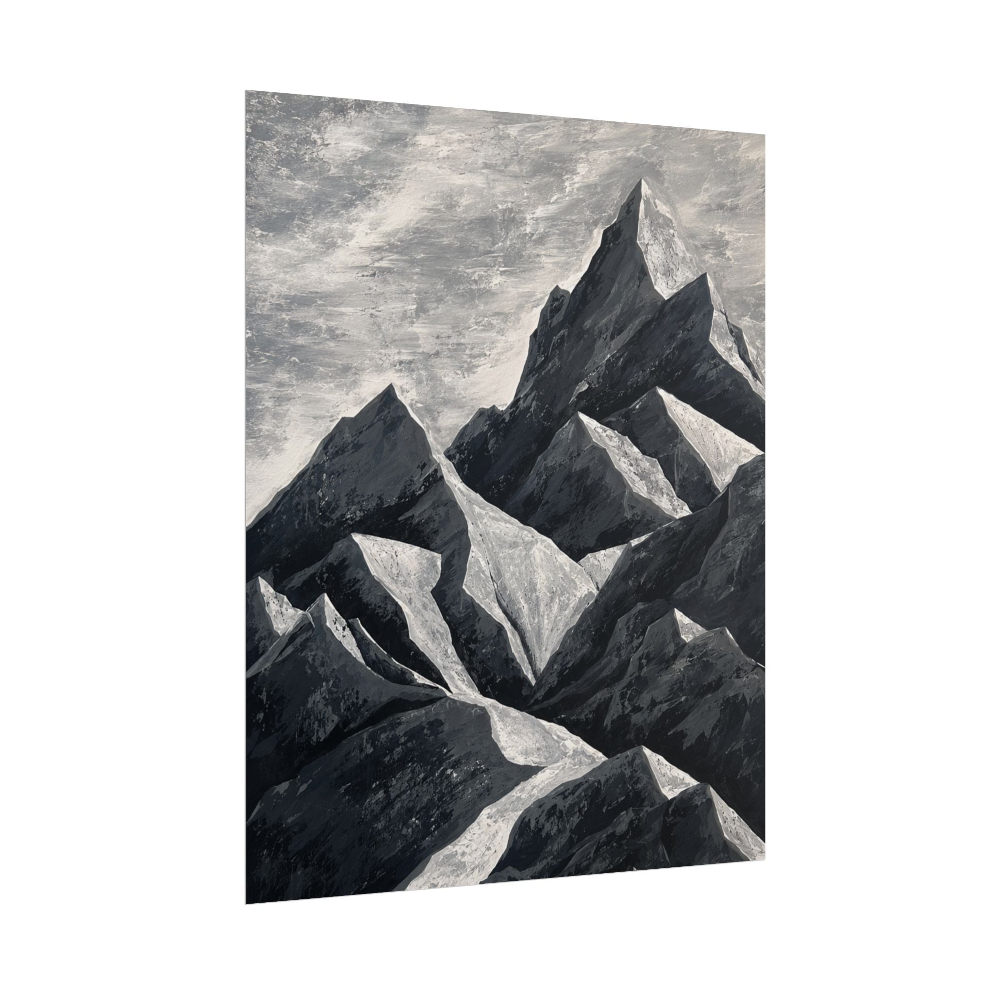 Silent Peaks Rolled Print