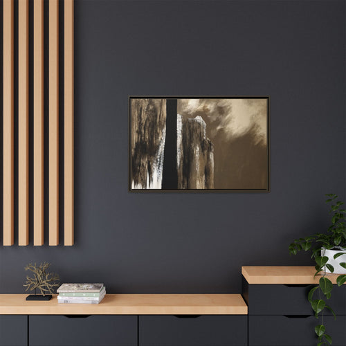 Misty Monolith Framed Canvas