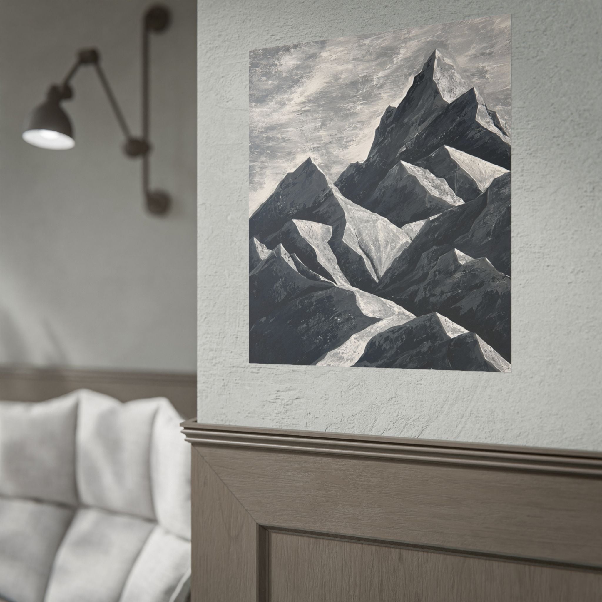 Silent Peaks Rolled Print