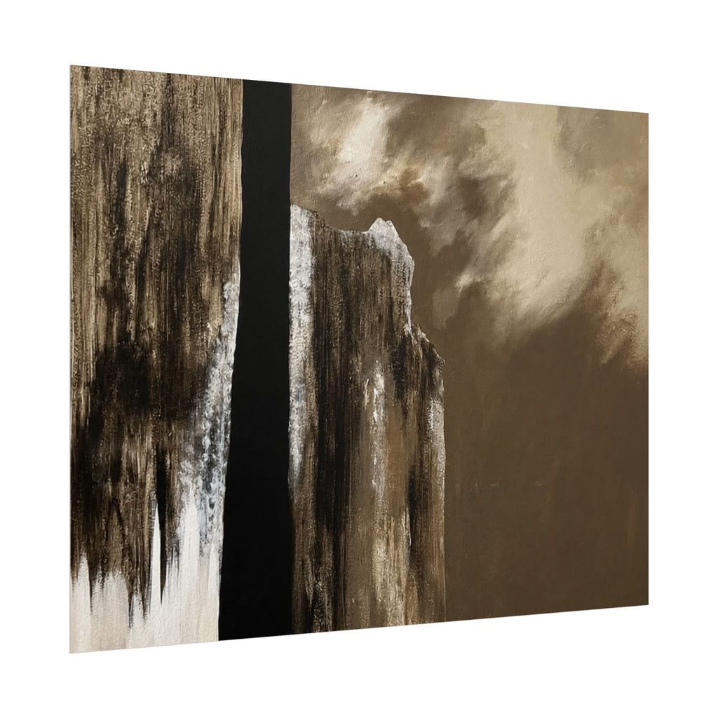Misty Monolith Rolled Print