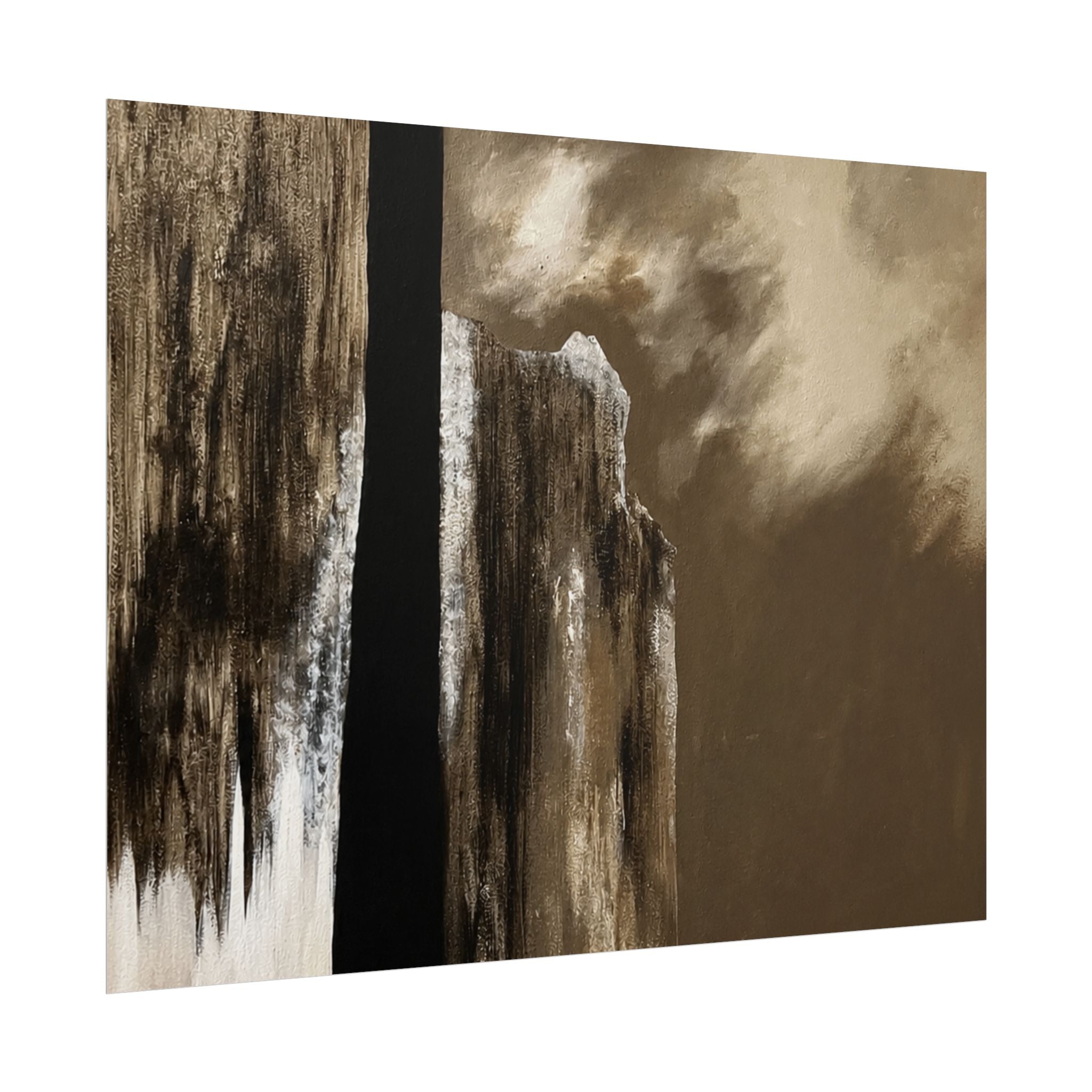 Misty Monolith Rolled Print
