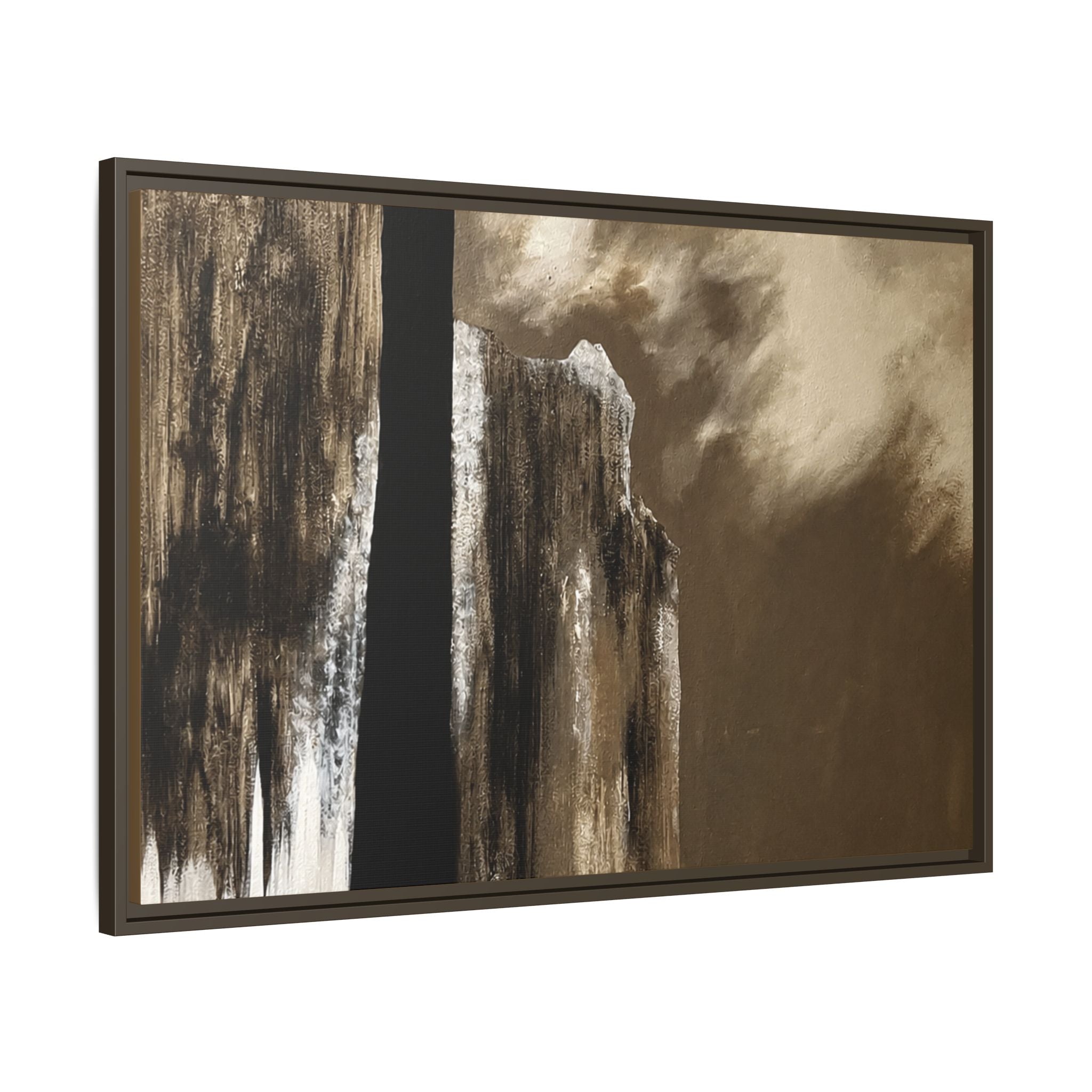 Misty Monolith Framed Canvas