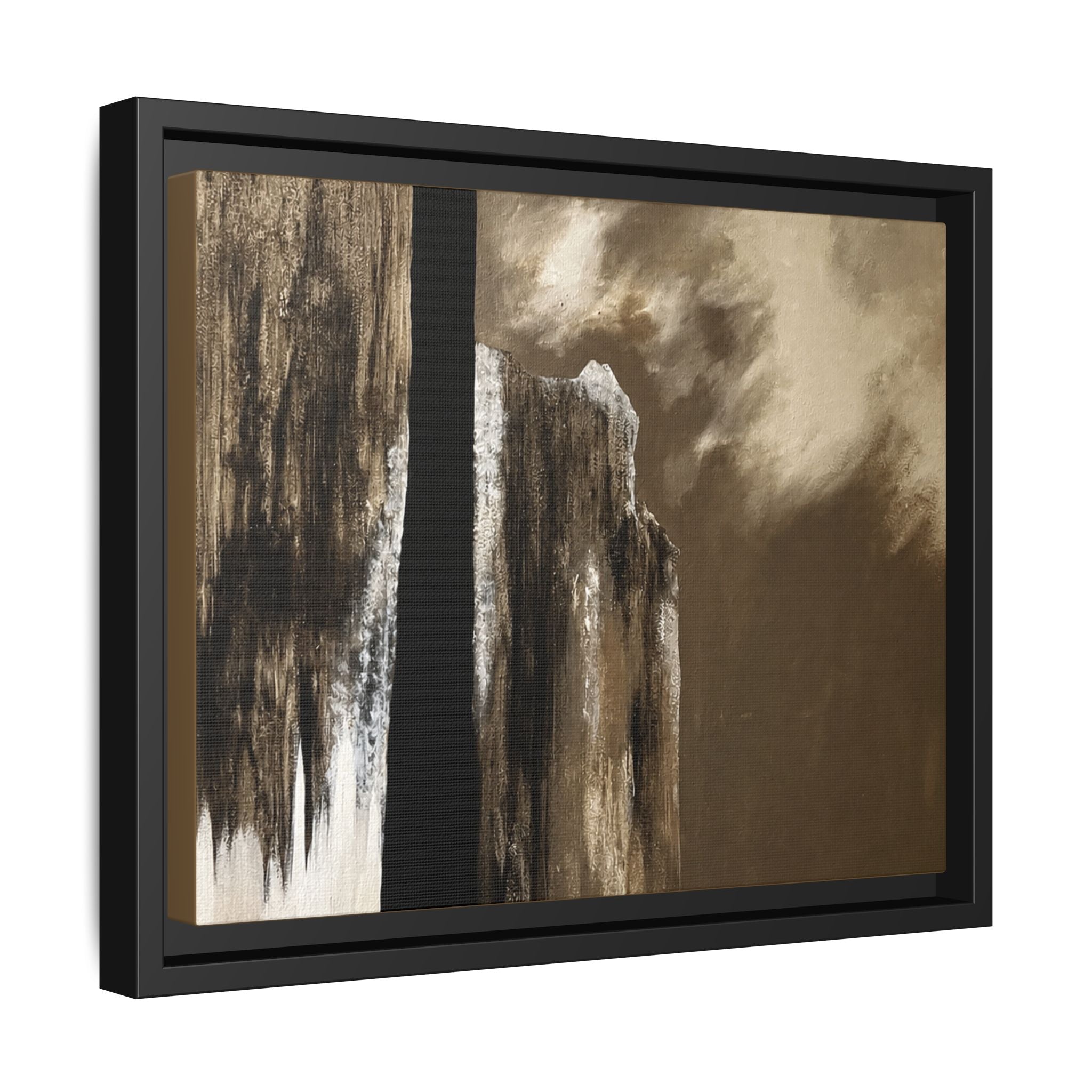 Misty Monolith Framed Canvas