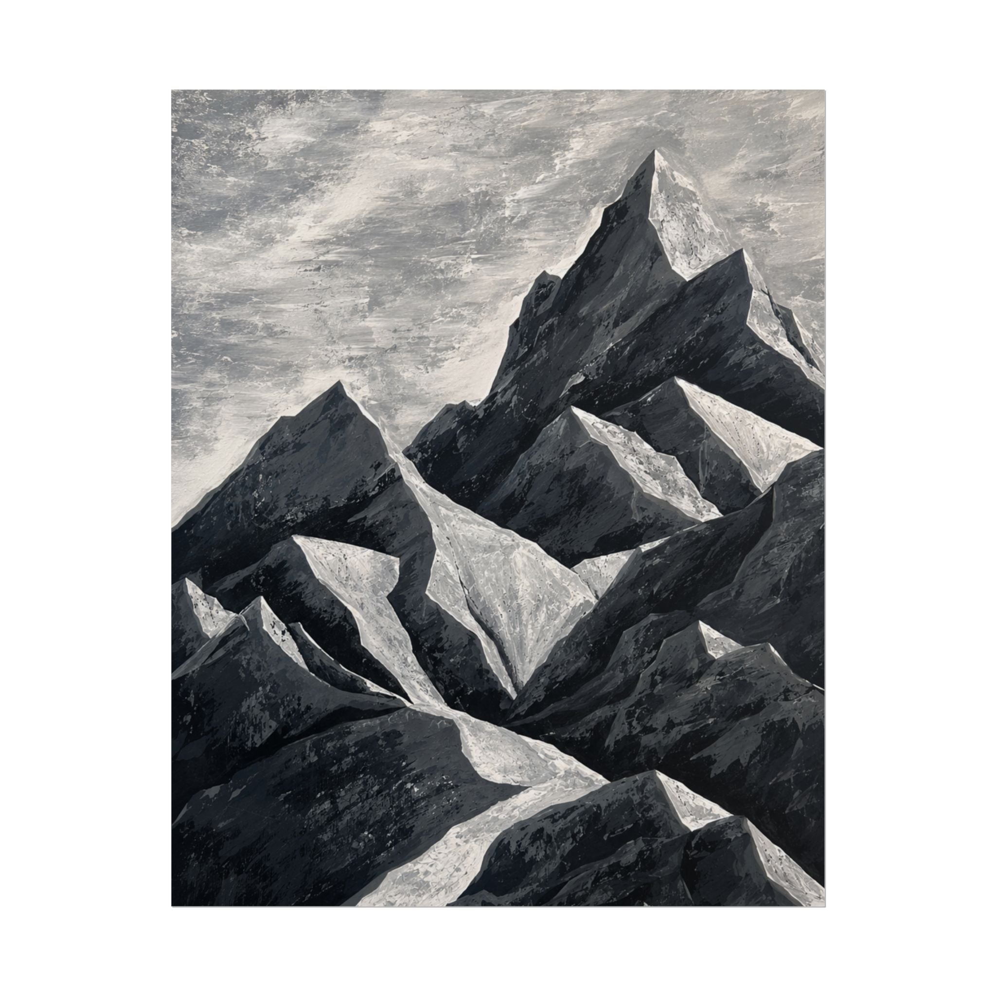 Silent Peaks Rolled Print