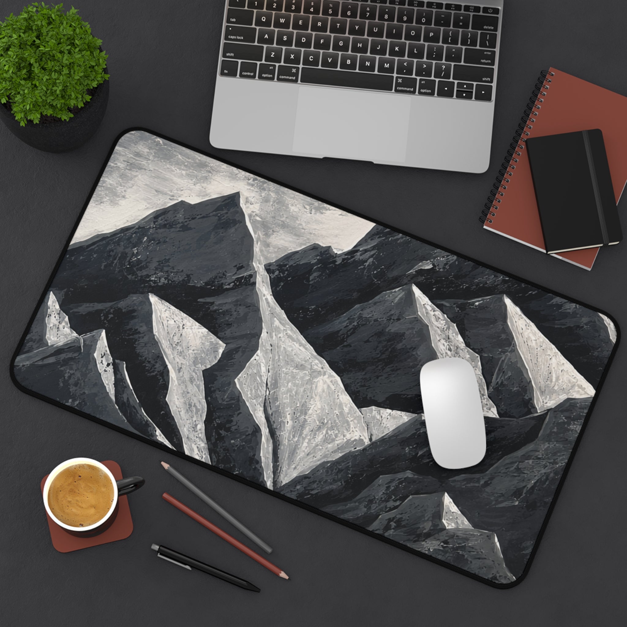 Silent Peaks Desk Mat