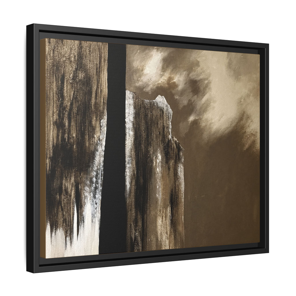 Misty Monolith Framed Canvas