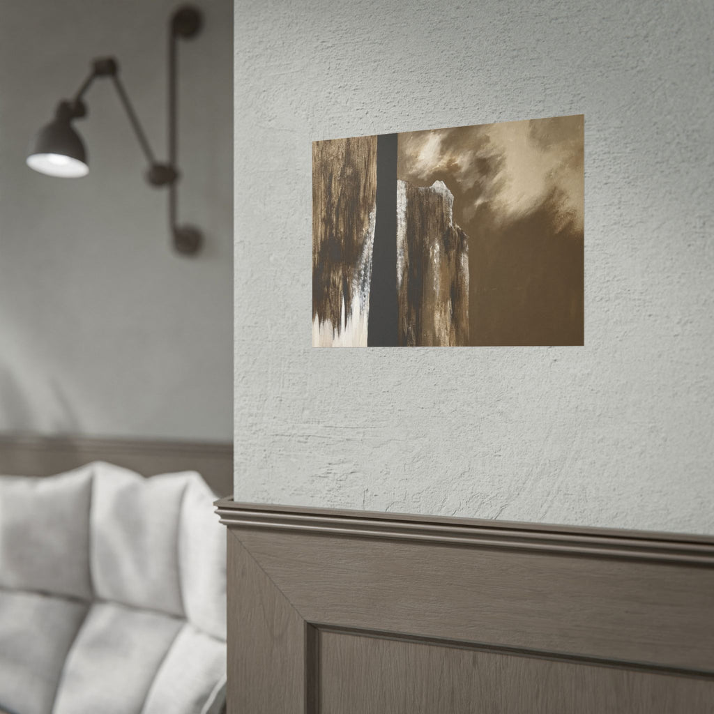 Misty Monolith Rolled Print