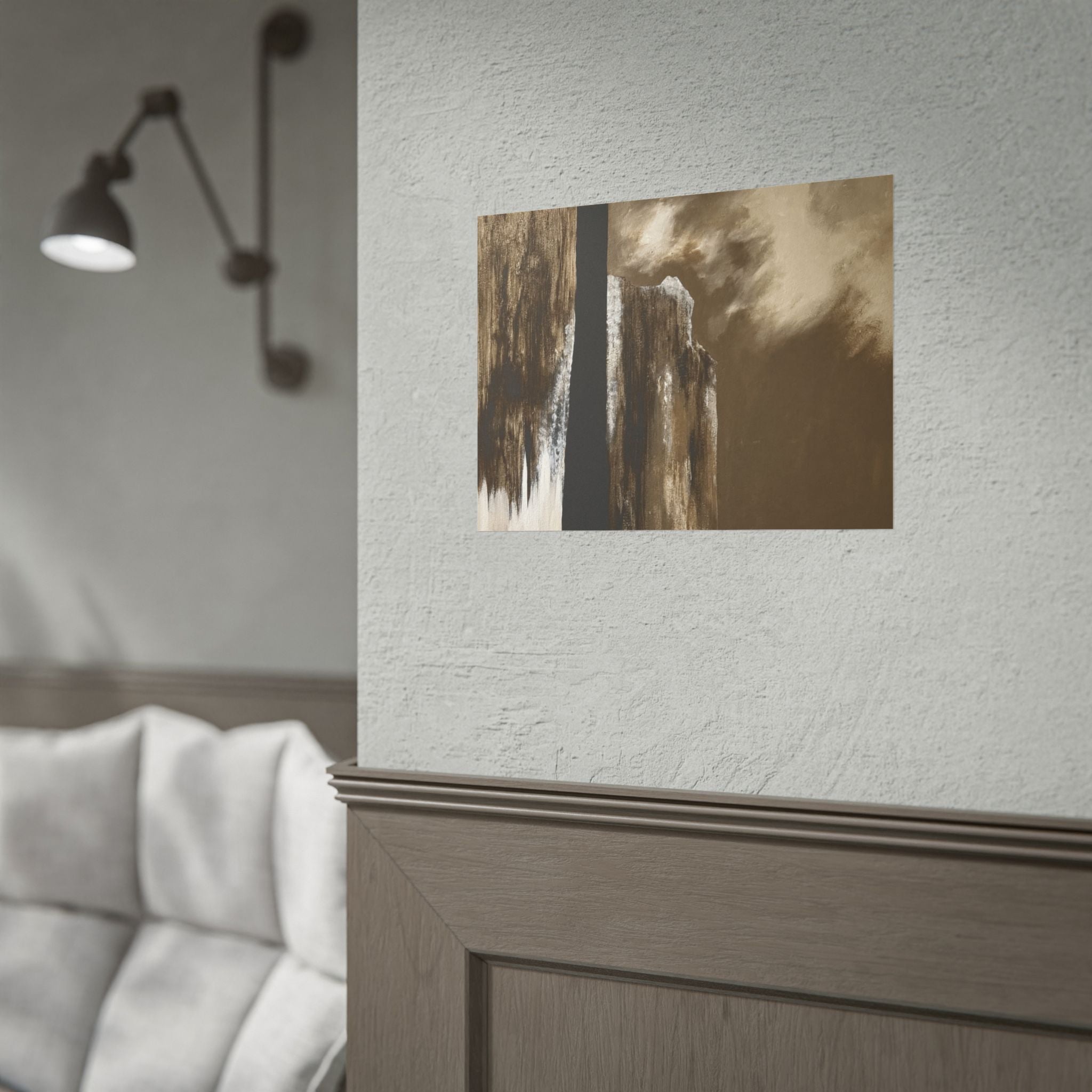 Misty Monolith Rolled Print