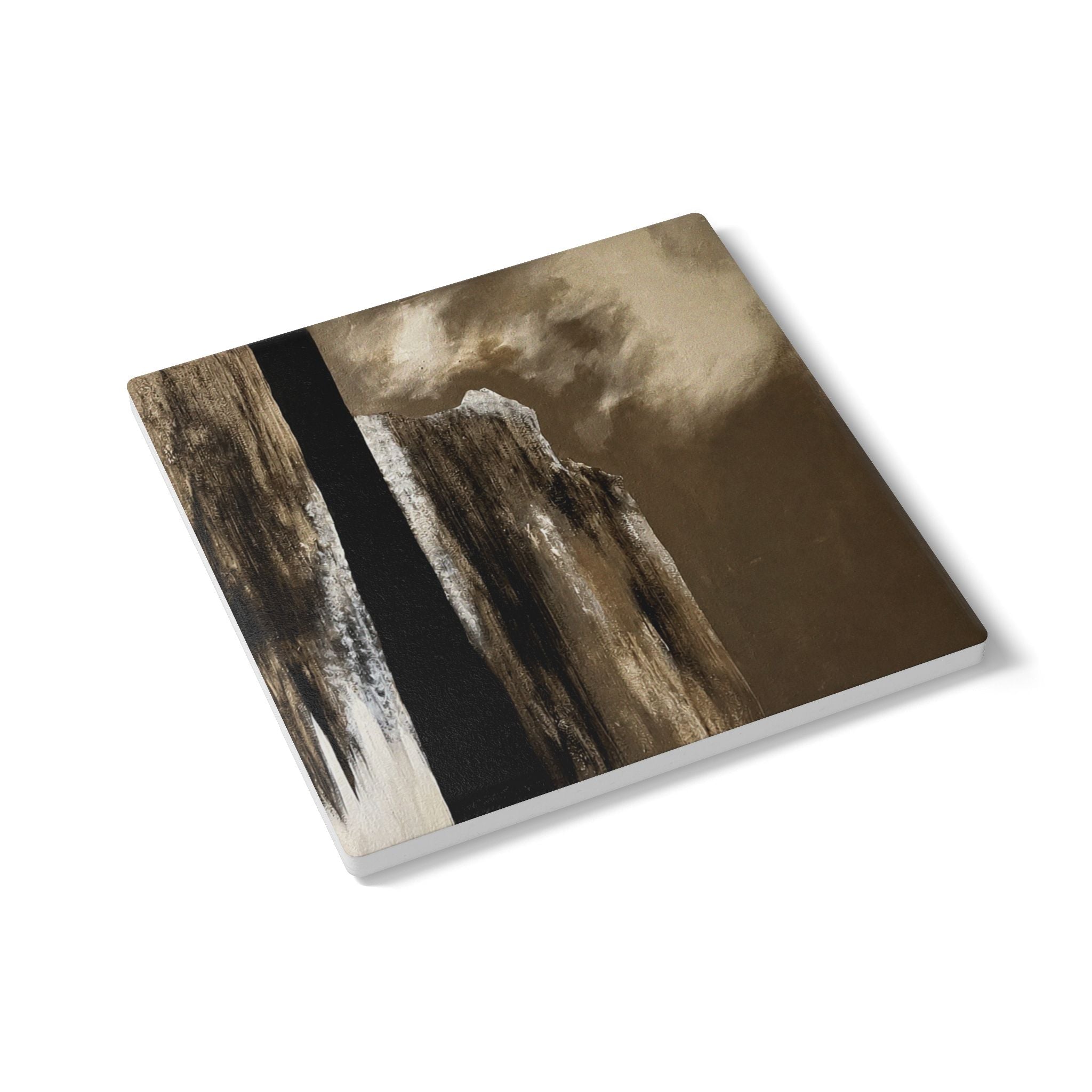 Misty Monolith Ceramic Coaster