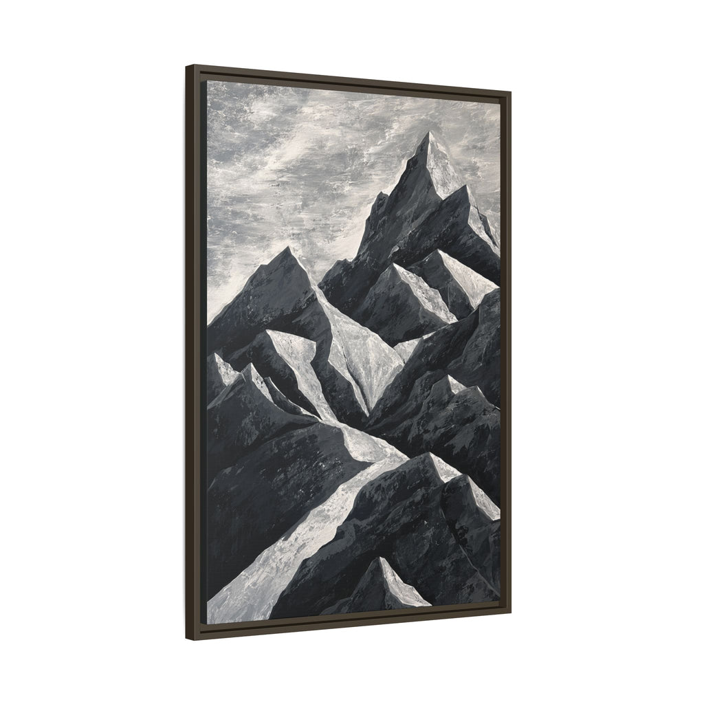 Silent Peaks Framed Canvas