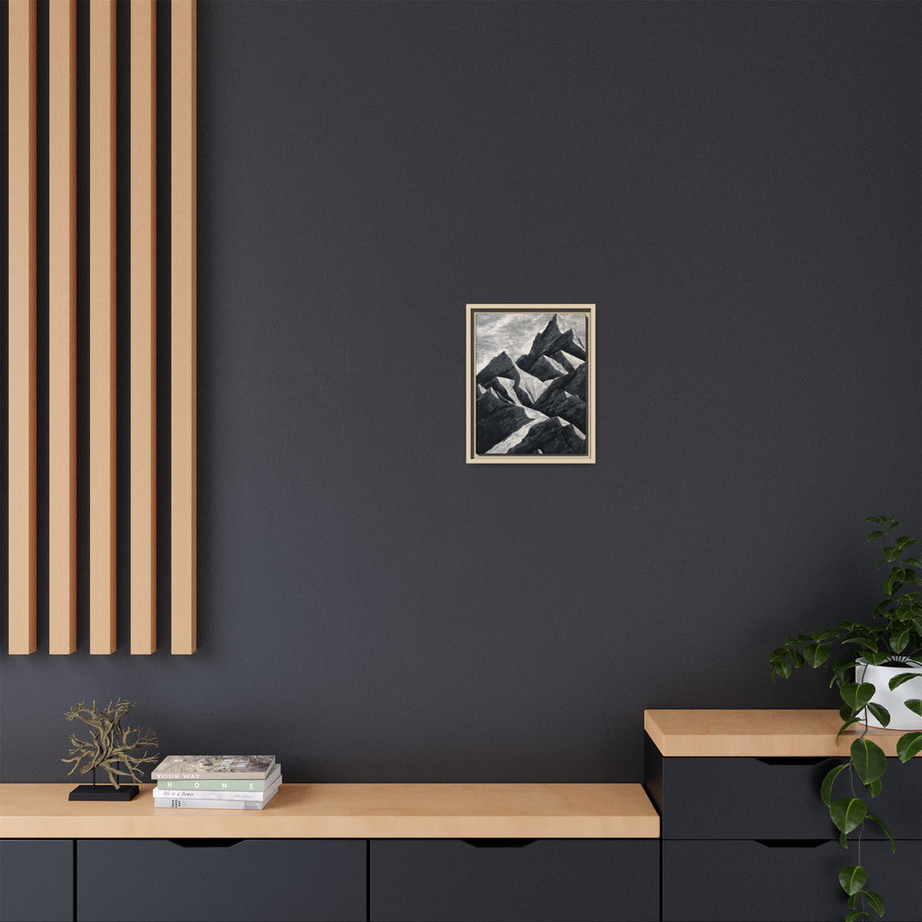 Silent Peaks Framed Canvas