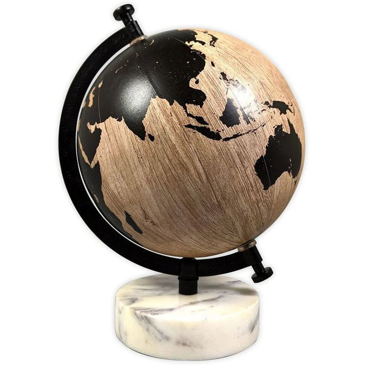 Tabletop Globe with White Marble Base, 6.5" X 9"
