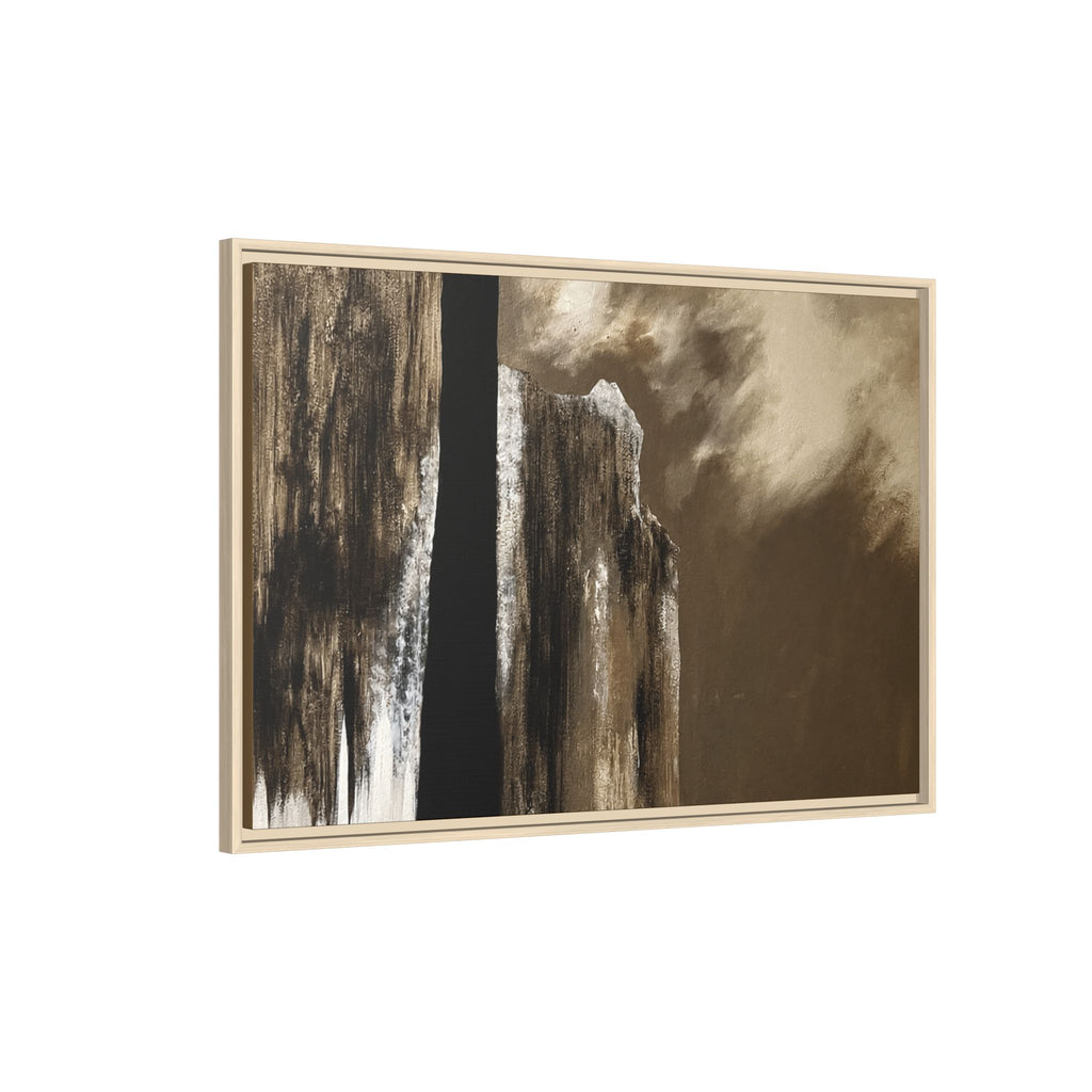 Misty Monolith Framed Canvas