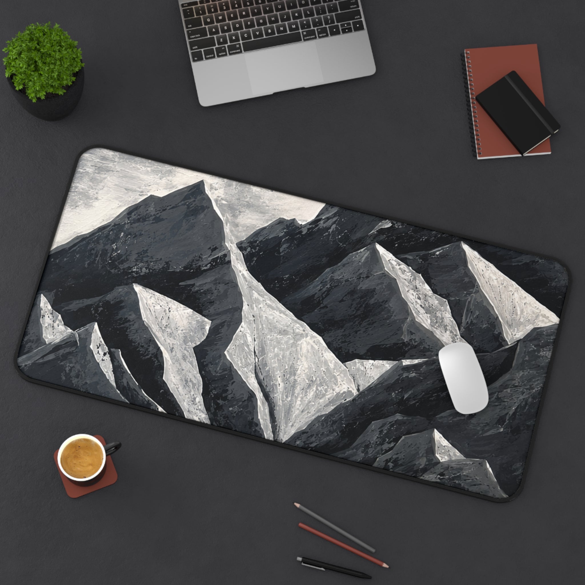 Silent Peaks Desk Mat