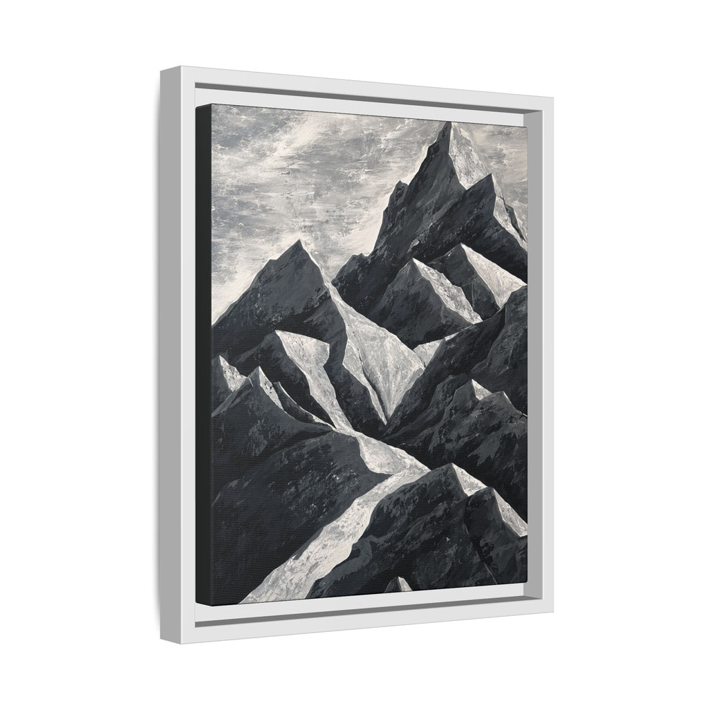 Silent Peaks Framed Canvas