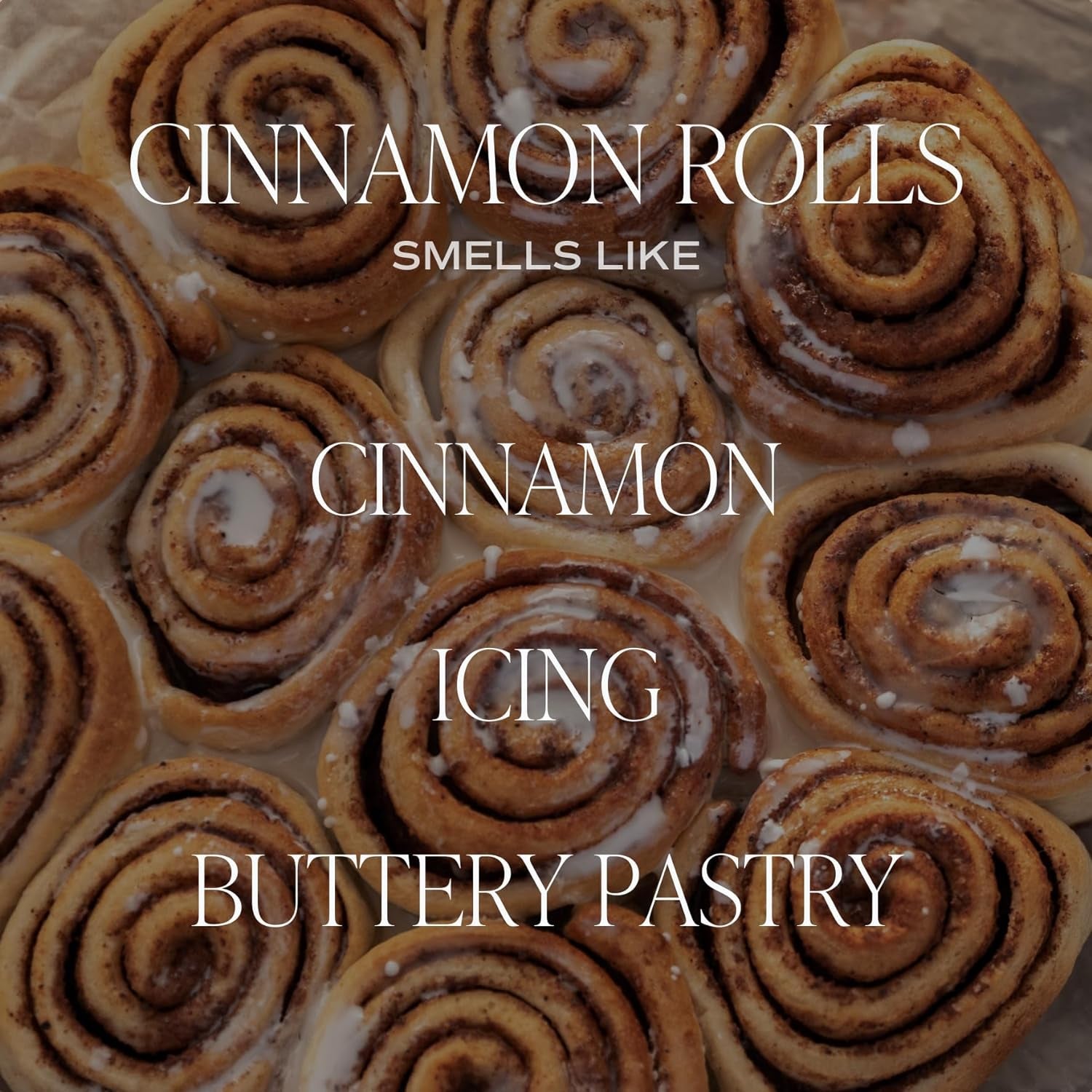 Cinnamon Roll Candle - Christmas Candle with Cinnamon, Icing & Buttery Pastry for Home - Cinnamon Soy Candle with 40 Hours Burn Time - 9Oz Black Lid Amber Jar Cinnamon Scents