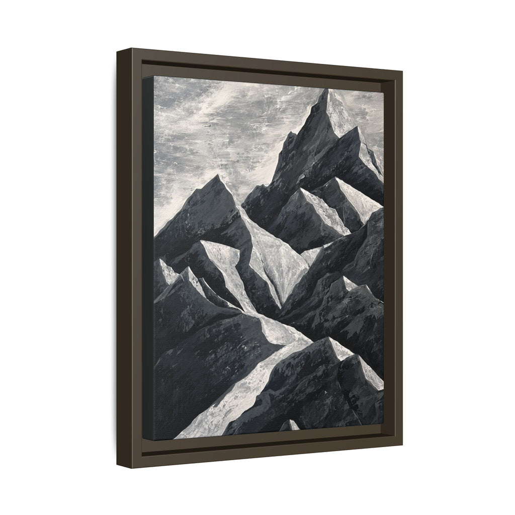 Silent Peaks Framed Canvas
