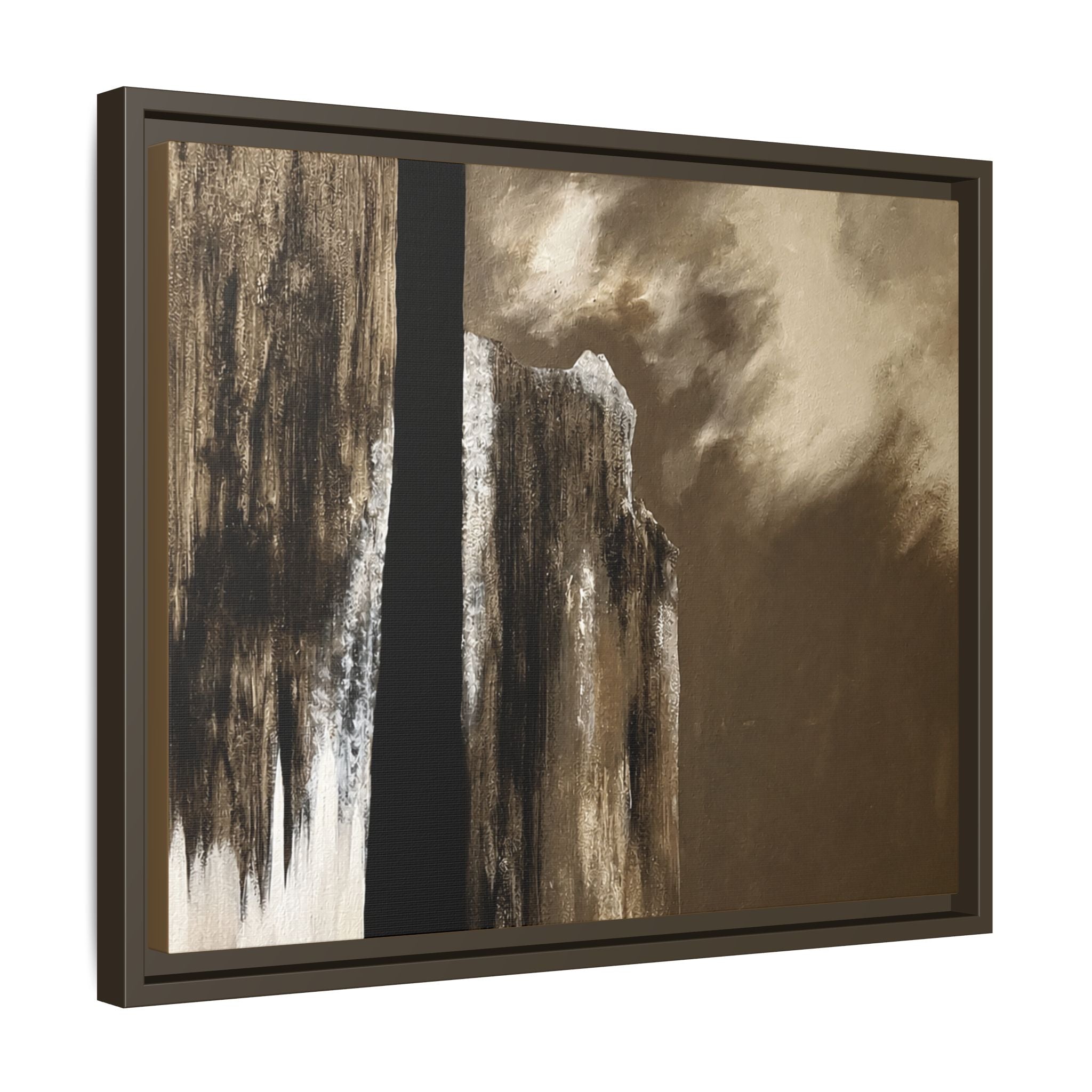 Misty Monolith Framed Canvas