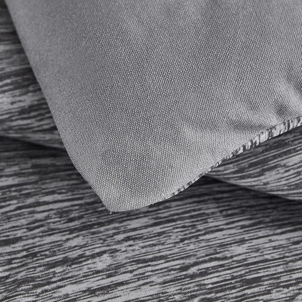 Grey King Comforter Set, 3 Pieces Reversible Cooling & Breathable Comforter, Lightweight All Season down Alternative Bedding Comforter Set (106"X90")