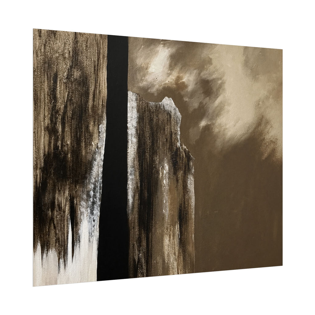 Misty Monolith Rolled Print