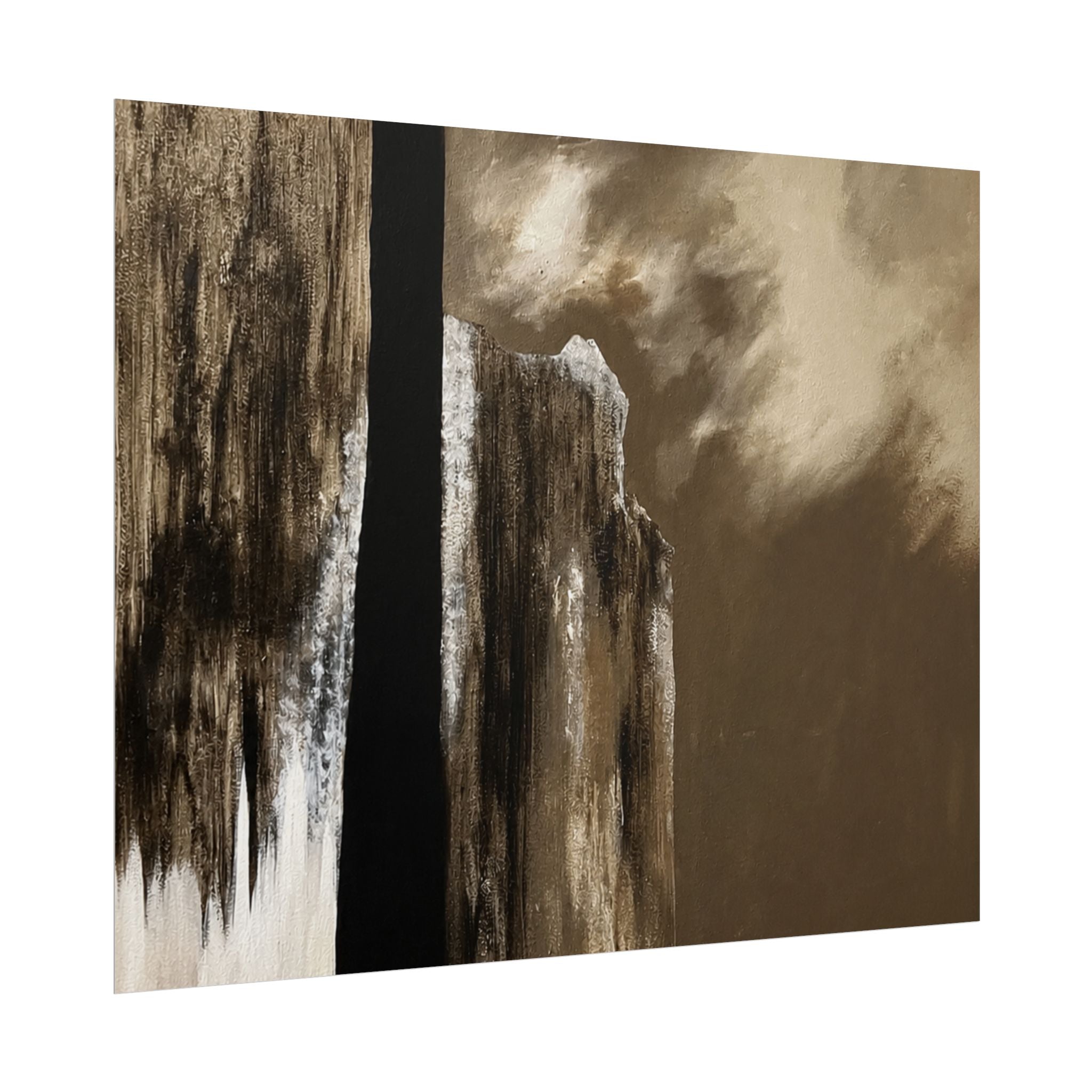 Misty Monolith Rolled Print