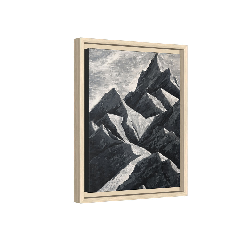 Silent Peaks Framed Canvas