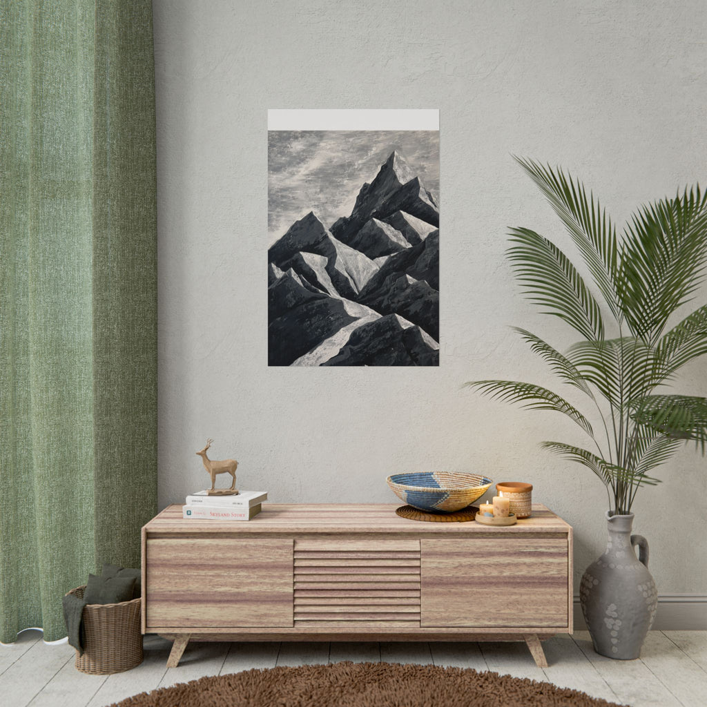 Silent Peaks Rolled Print