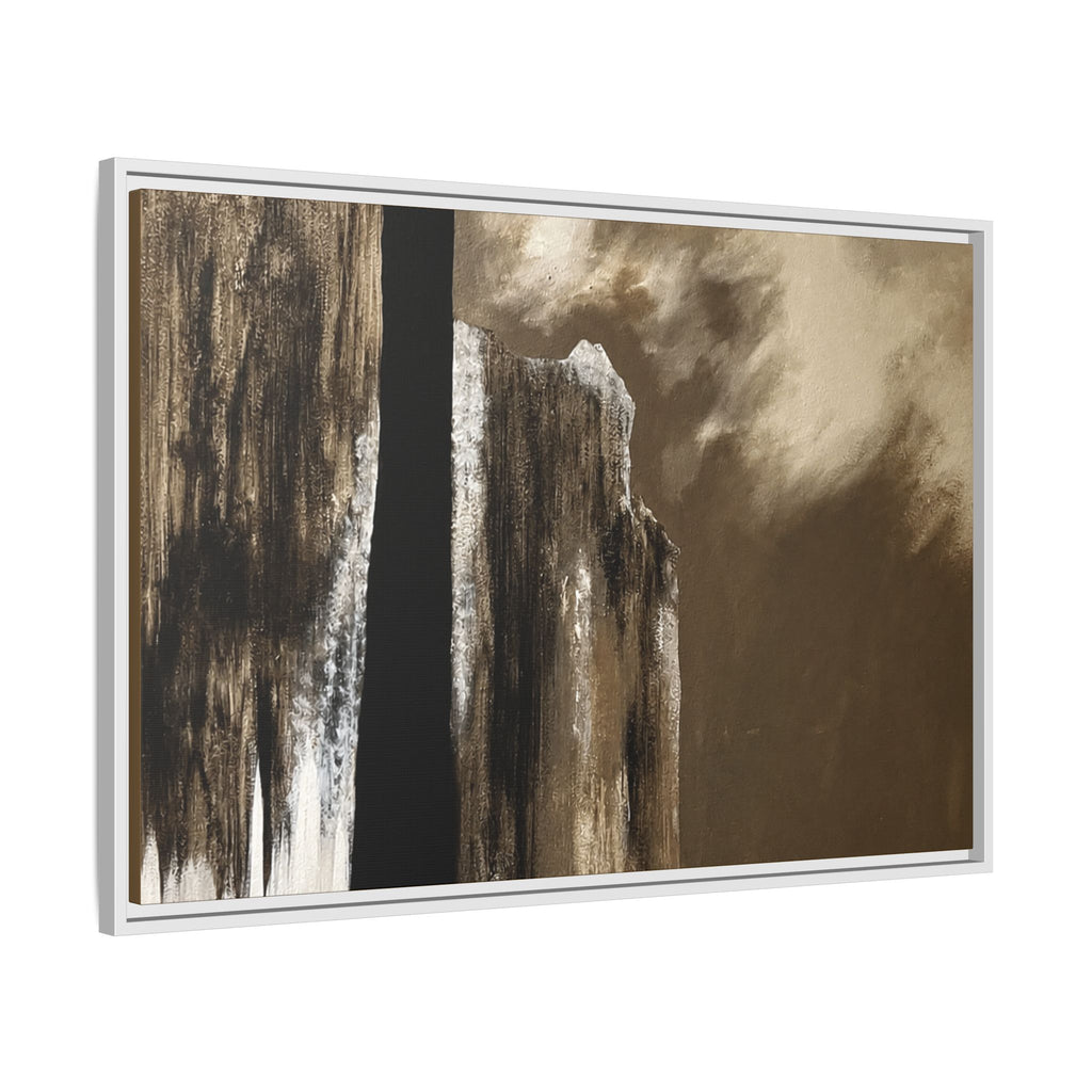 Misty Monolith Framed Canvas