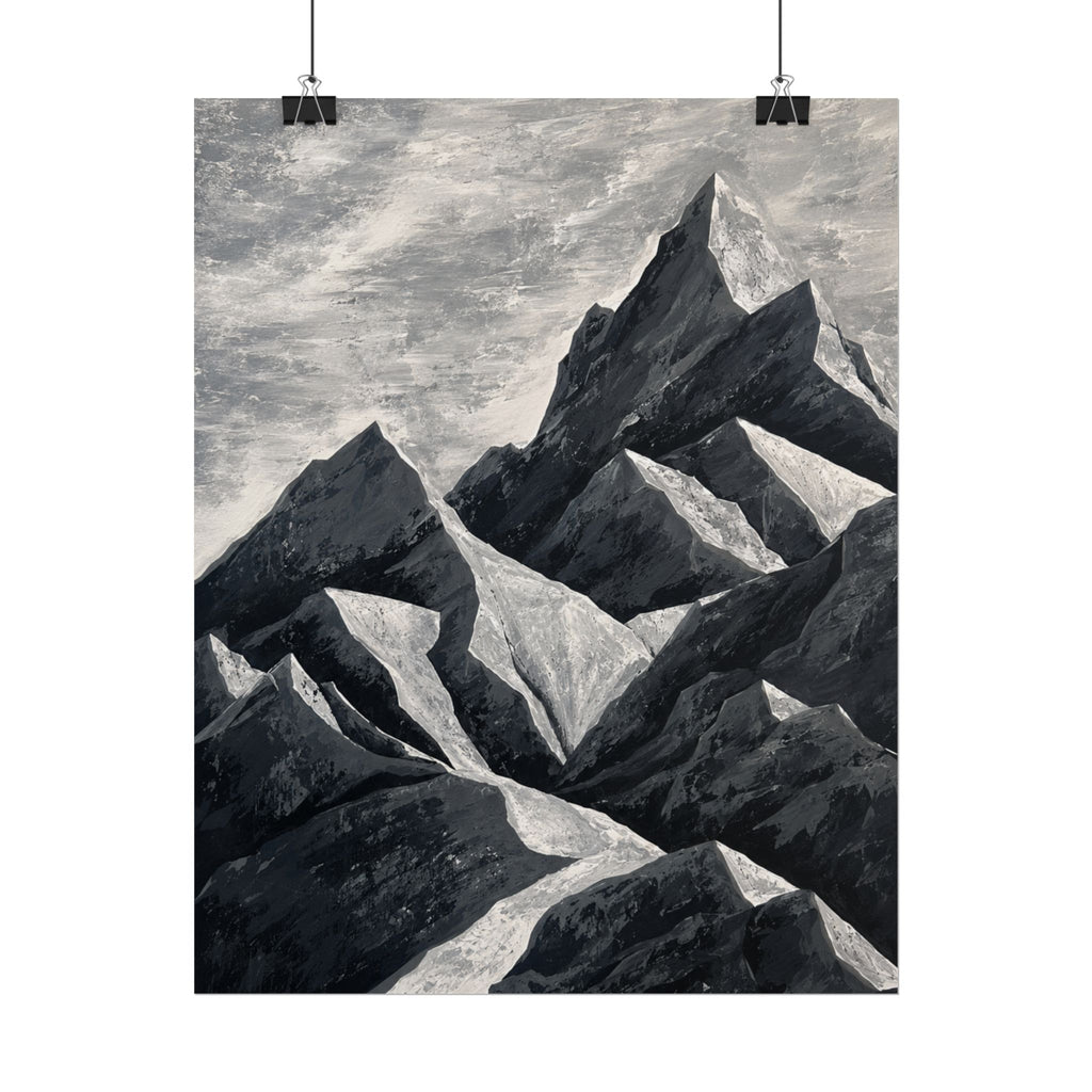 Silent Peaks Rolled Print