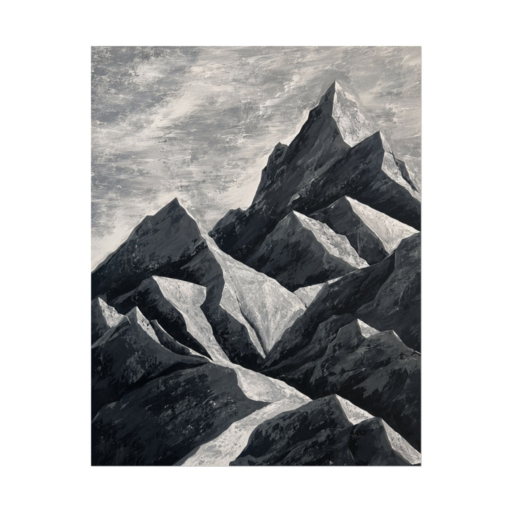 Silent Peaks Rolled Print