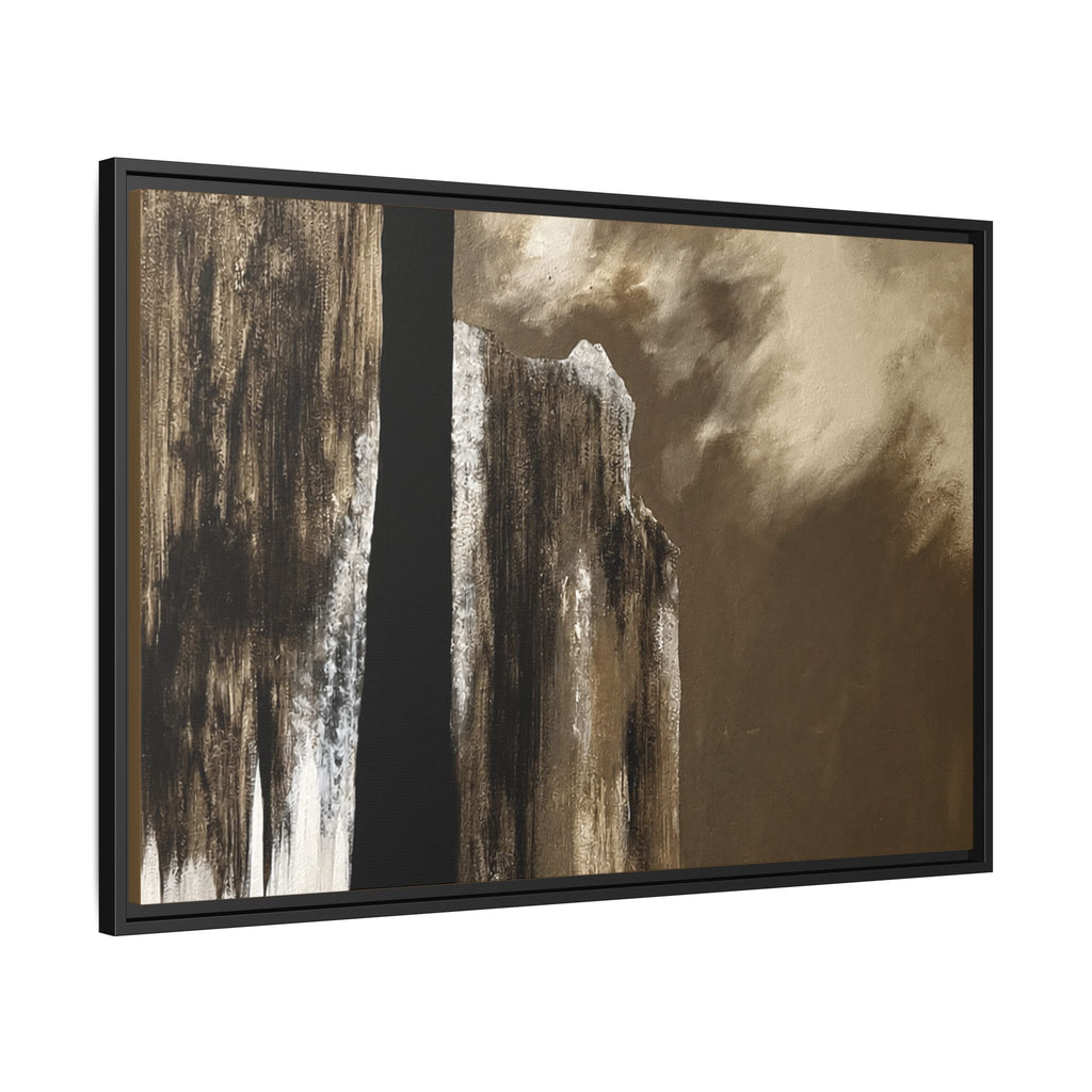 Misty Monolith Framed Canvas