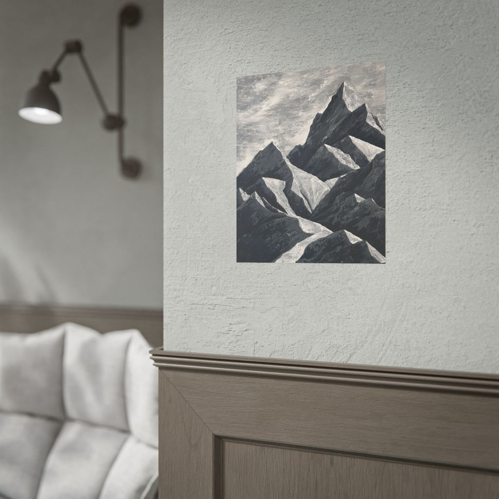 Silent Peaks Rolled Print