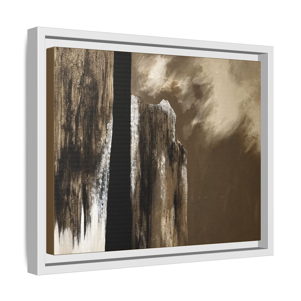 Misty Monolith Framed Canvas