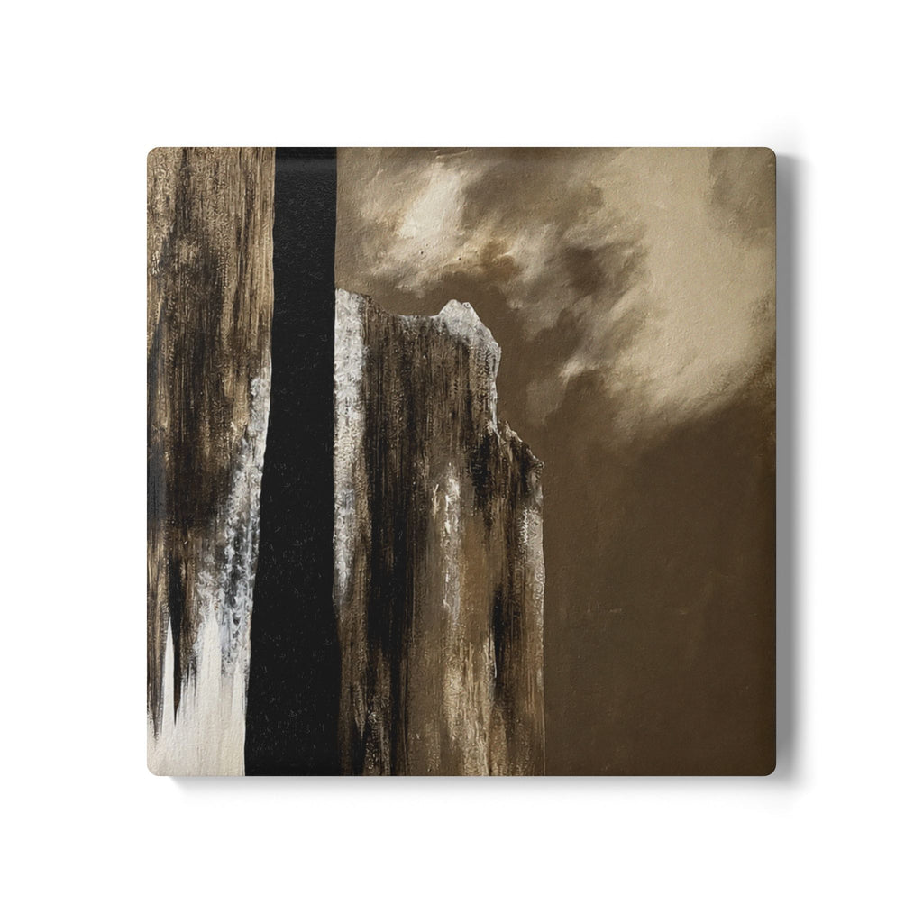 Misty Monolith Ceramic Coaster