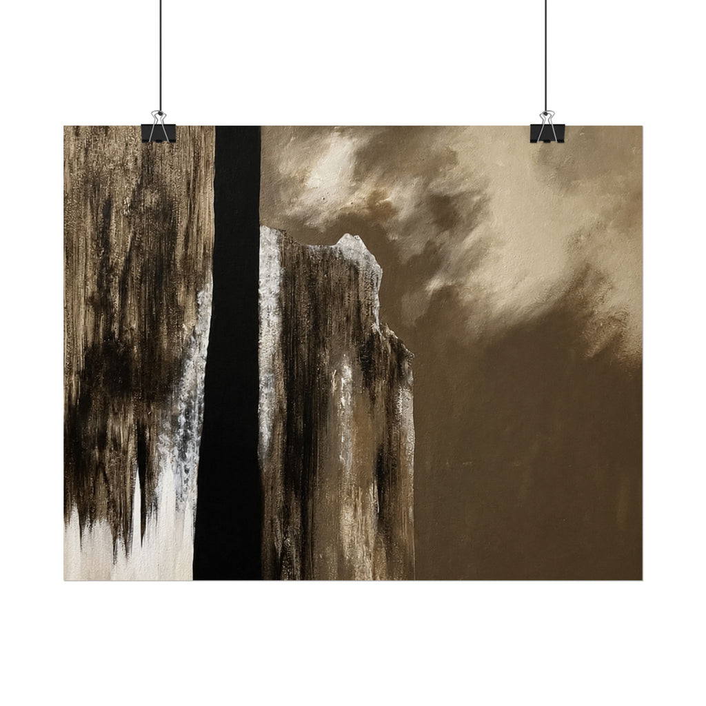 Misty Monolith Rolled Print